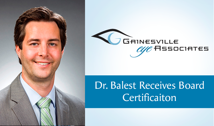 cataract surgeons near me - Eye Doctor Zack Balest Receives Board Certification IMG