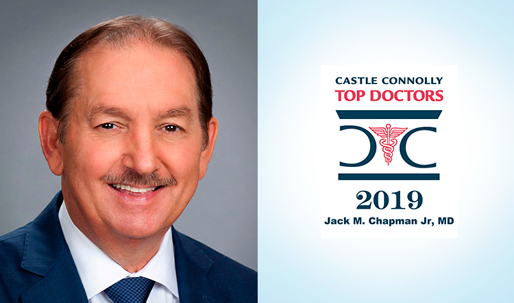 Ophthalmologists Near Me - Headshot of Eye Doctor and Cataract Surgeon Jack Chapman with Castle Connolly Top Doctors 2019 Logo IMG